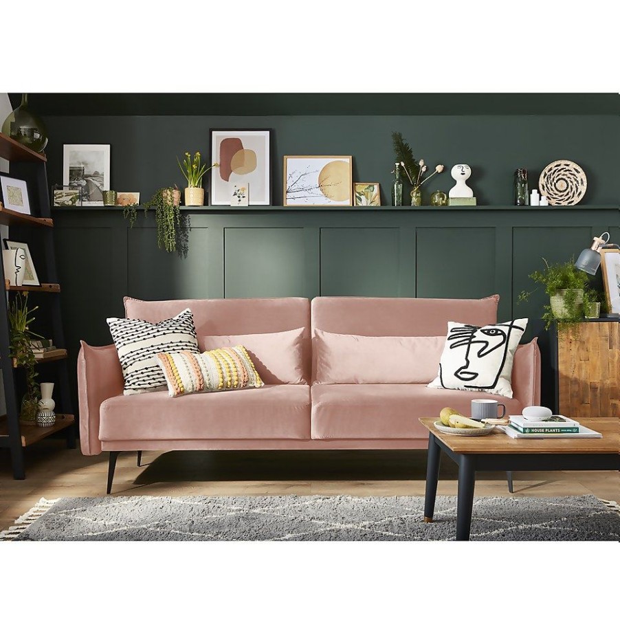 Homebase Sofas And Sofa Beds | Sutton Sofa Bed - Blush