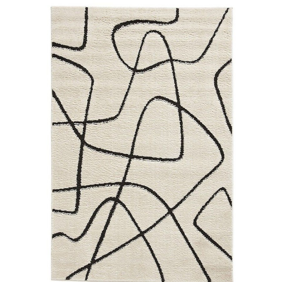 Homebase Rugs | Ivar Abstract Rug - Cream - 120X170Cm