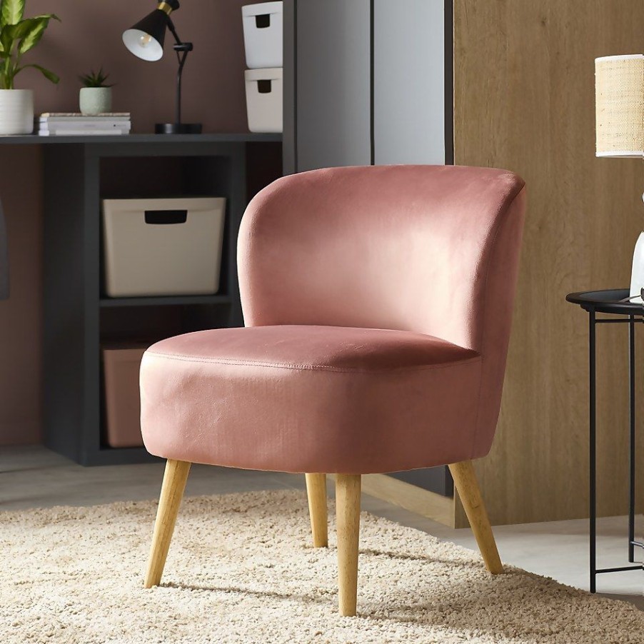 Homebase Chairs | Mala Occasional Chair - Rose Pink