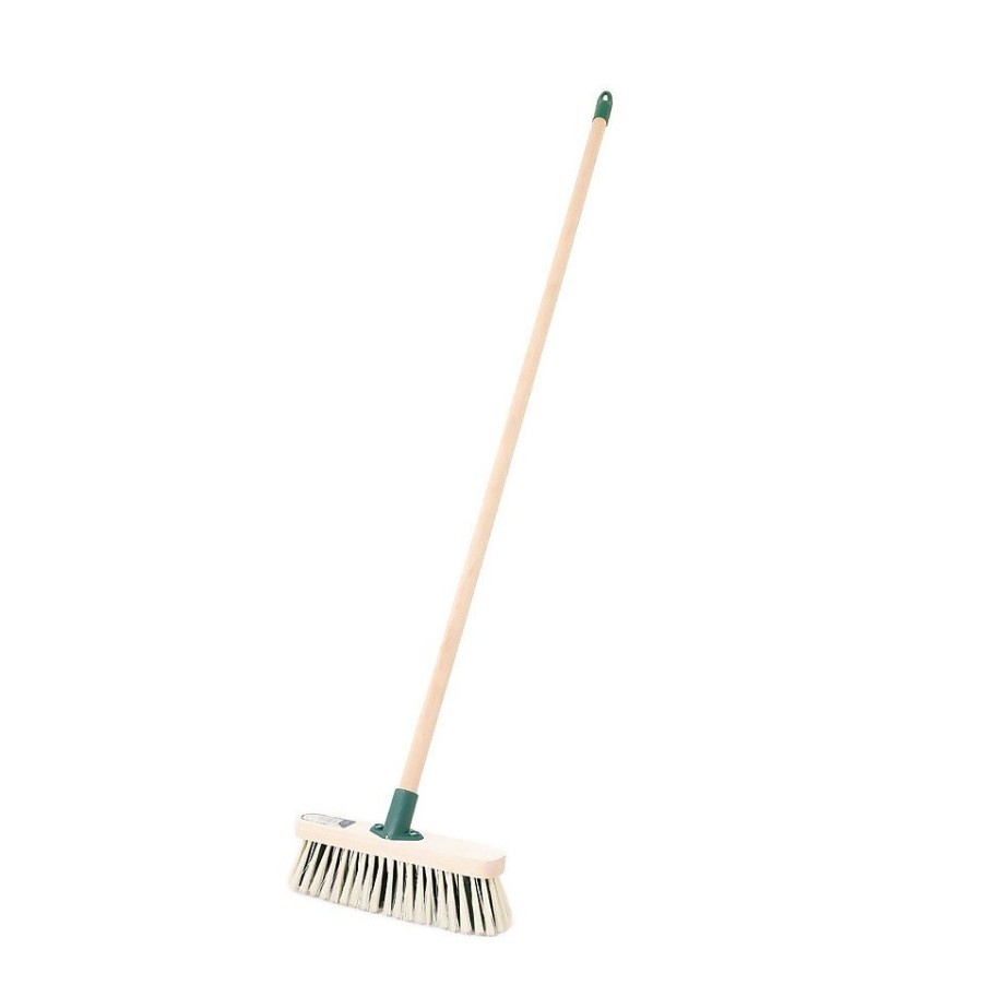 Homebase Garden Hand Tools | Charles Bentley Dual Fill Wooden Broom With Handle - 279Mm