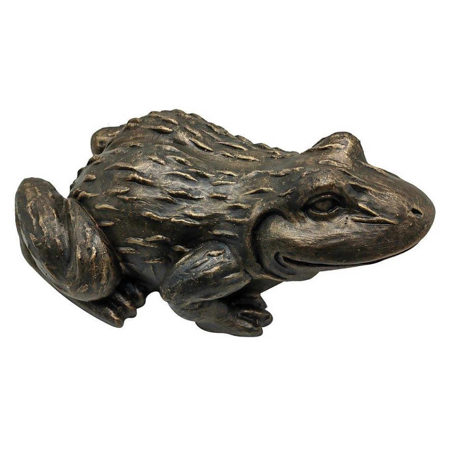 Homebase Garden Ornaments | Bronze Look Frog Garden Ornament