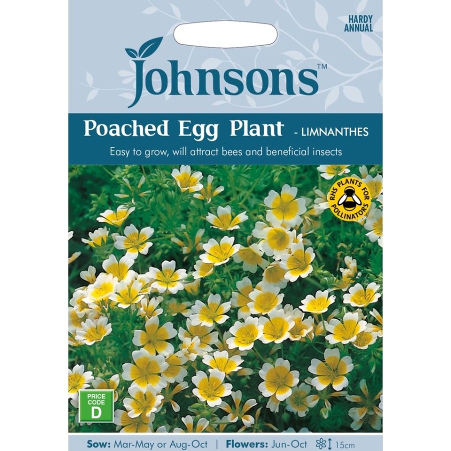 Homebase Seeds | Poached Egg Plant 'Limnanthes' Seeds