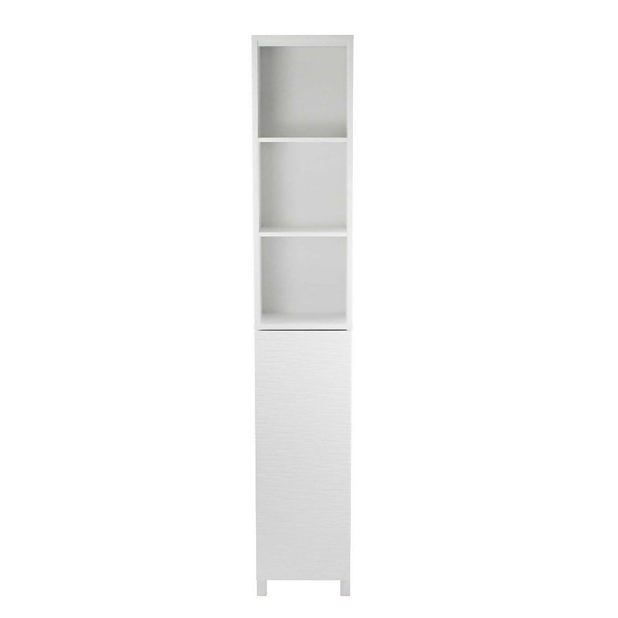 Homebase Office Furniture | Ruffle Tall Cabinet - White