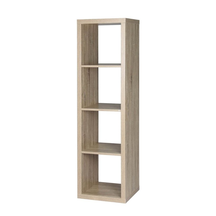 Homebase Storage & Home Deals | Clever Cube 1X4 Storage Unit - Oak