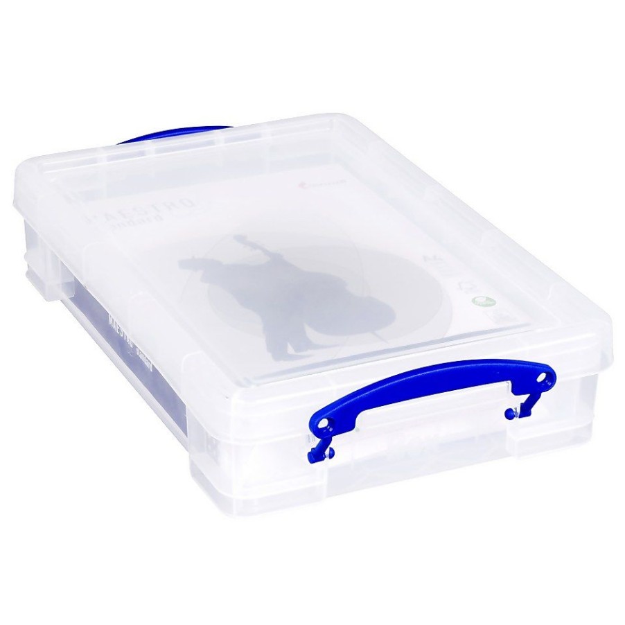 Homebase Storage Containers | Really Useful Storage Box - 4L - Clear