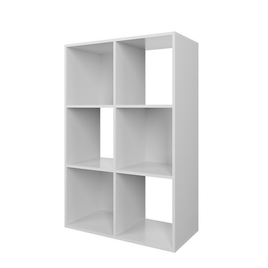 Homebase Cube Storage | Compact Cube 3X2 Storage Unit - White