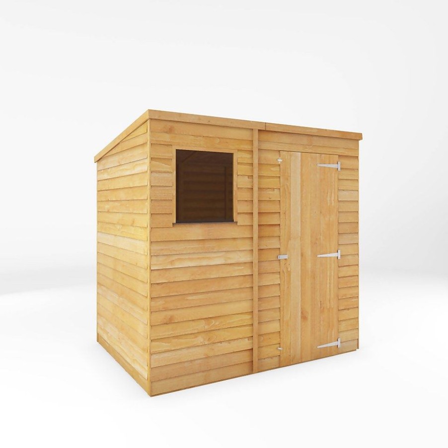 Homebase Garden Sheds | Mercia 7 X 5Ft Overlap Pent Shed