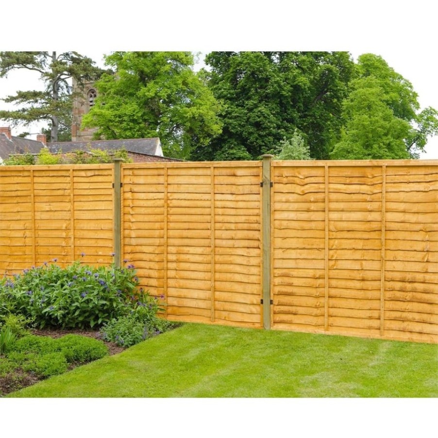 Homebase Garden Fencing | Forest Lap Fence Panel - 6X6Ft