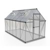 Homebase Greenhouses | Palram Canopia Hybrid 6 X 12Ft Silver Greenhouse