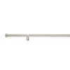 Homebase Curtain Poles & Tracks | Satin Steel Extendable Eyelet Curtain Pole With Stud Finial - 170-300Cm (Dia 16/19Mm)