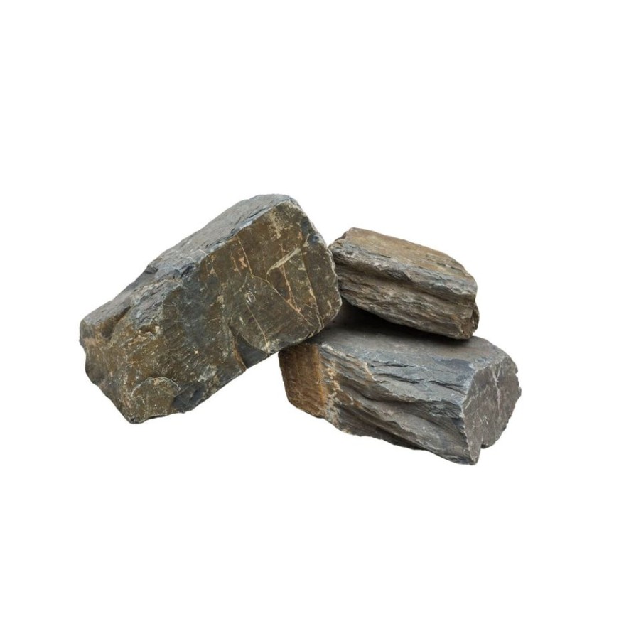 Homebase Decorative Stone, Gravel & Chippings | Stylish Stone Welsh Slate Rockery - Full Crate (80 Pieces)