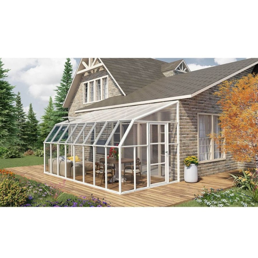 Homebase Garden Buildings | Palram 8 X 16Ft Clear Canopia Sun Room