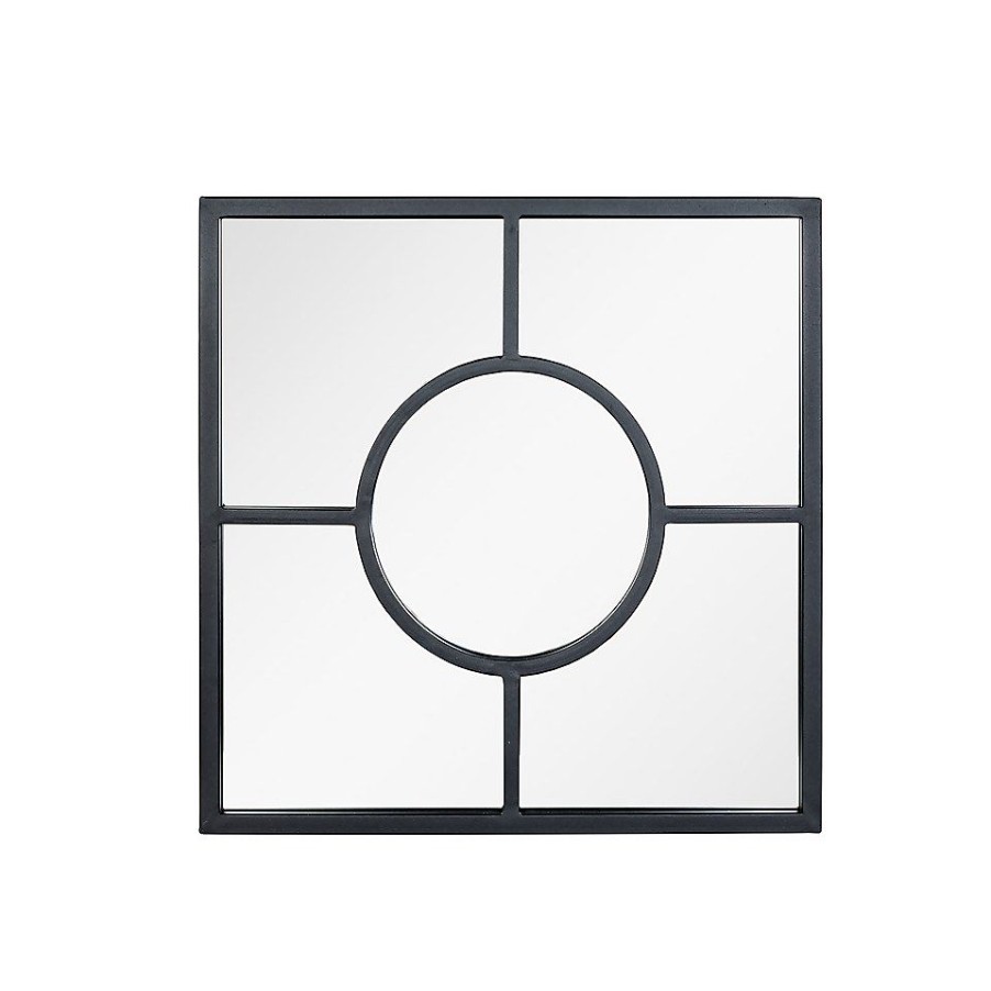 Homebase Mirrors | Black Square Garden Mirror