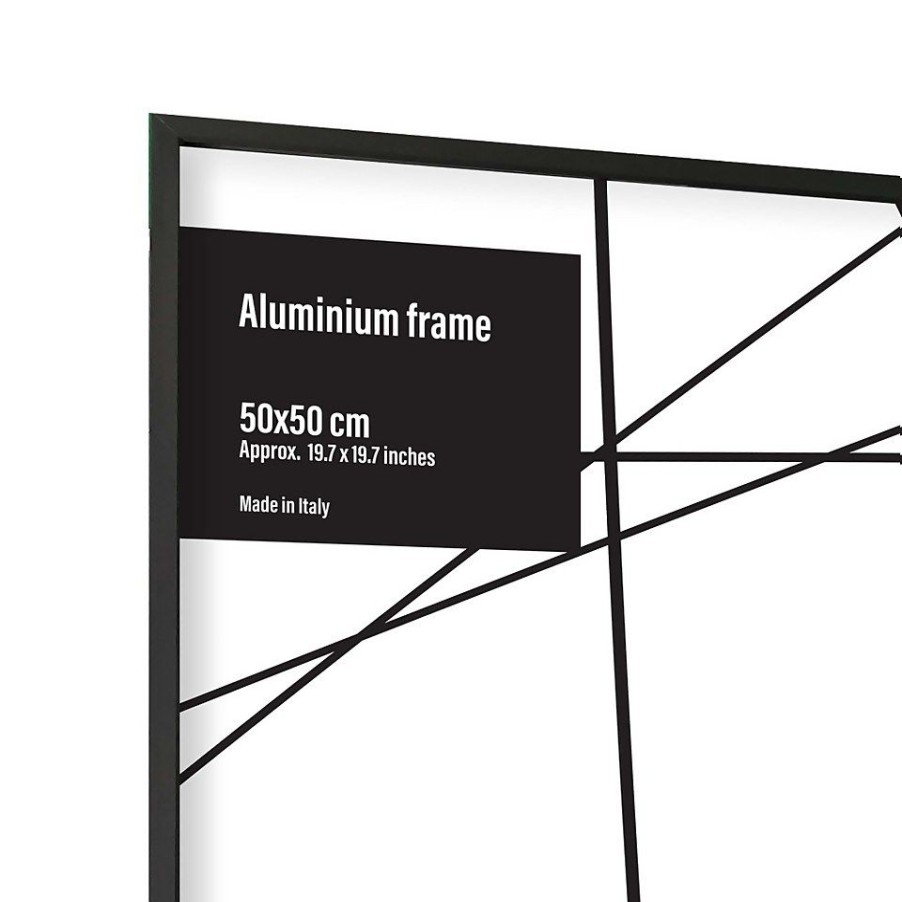 Homebase Photo Frames | Aluminium Photo Frame - 50X50Cm - Black