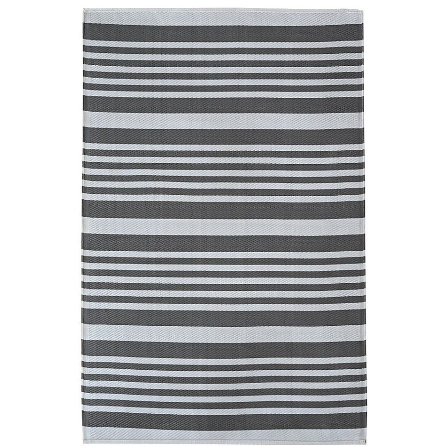 Homebase Outdoor Rugs | Modern Country Indoor/Outdoor Rug Grey & White - 240X300Cm