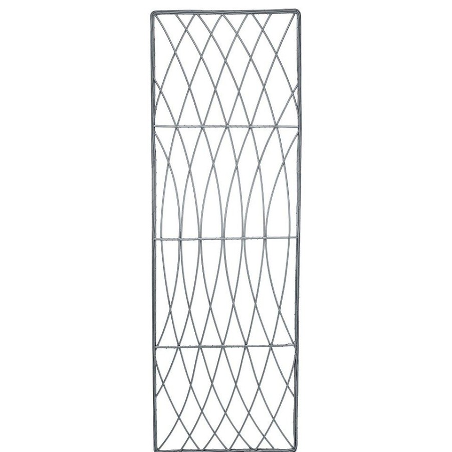 Homebase Trellis | Smart Garden Faux Willow Rectangular Trellis - 1.8 X 0.6M, Slate Grey