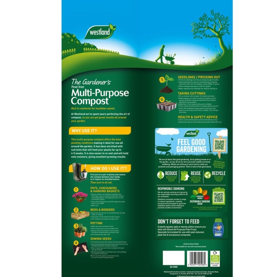 Homebase Compost | The Gardeners Multi-Purpose Compost - 40L