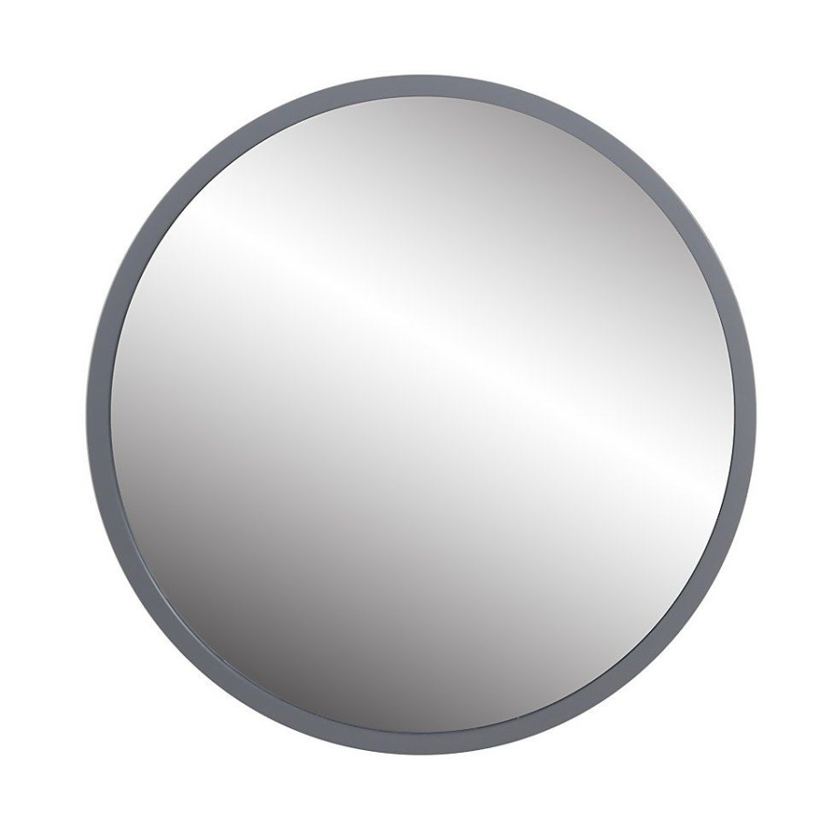 Homebase Mirrors | Round Mirror - Grey - 50Cm