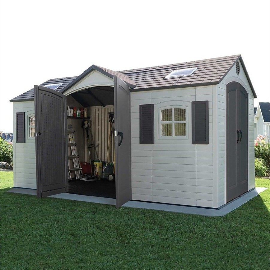 Homebase Garden Sheds | Lifetime 15 X 8Ft Outdoor Storage Shed