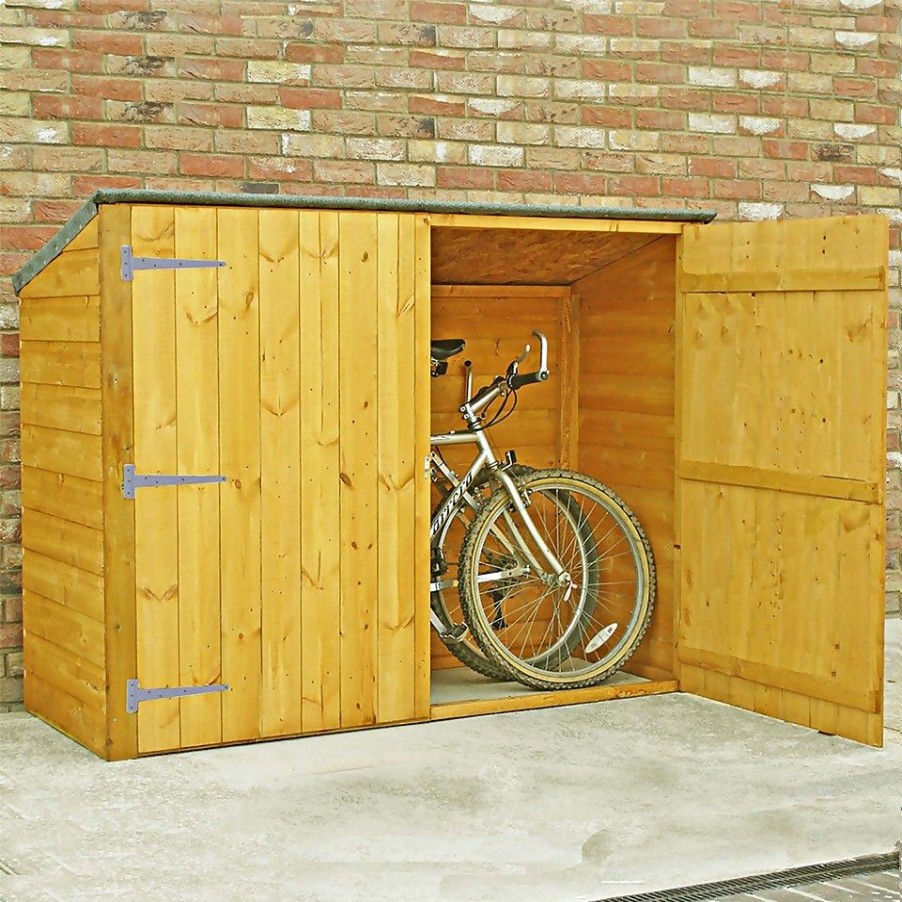 Homebase Garden Storage | Shire Pent Shiplap Bike Store 6X3Ft