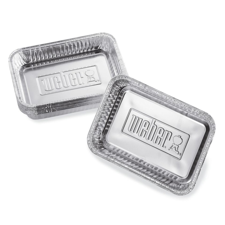 Homebase Bbq Accessories | Weber Bbq Small Drip Pans - Pack Of 10