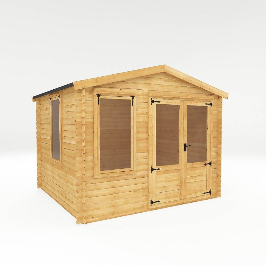 Homebase Garden Buildings | Mercia 3M X 3.3M Sherwood 19Mm Log Cabin