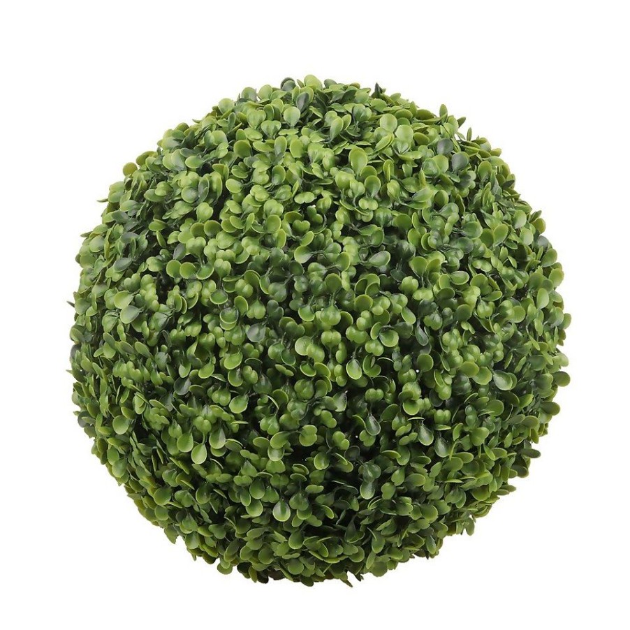 Homebase Artificial Plants | Artificial Topiary Ball - Green