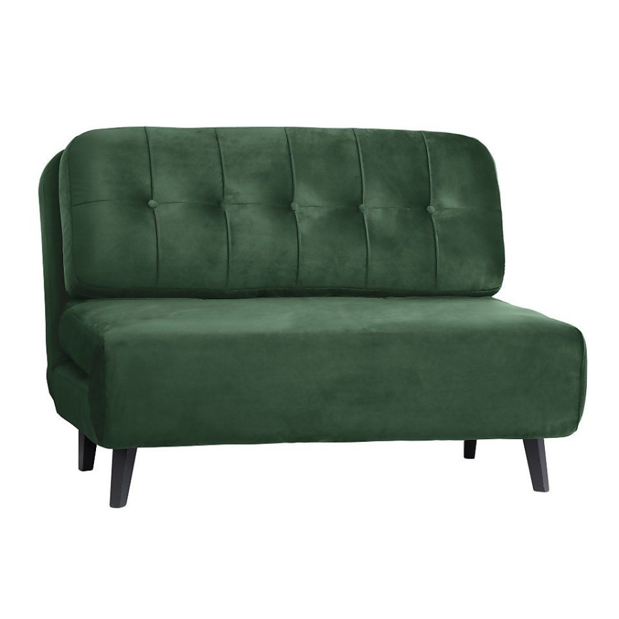 Homebase Sofas And Sofa Beds | Draper Velvet Folding Sofa Bed - Emerald