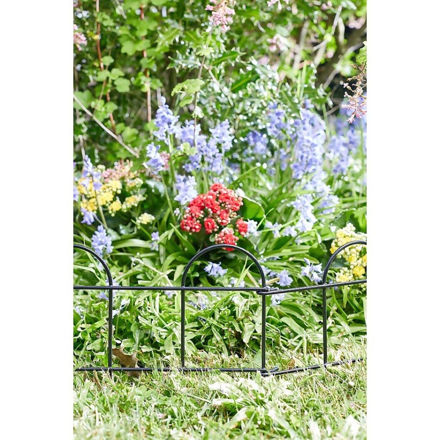 Homebase Lawn & Garden Edging | Smartfence 20Cm X 3M Black (4 Pack)