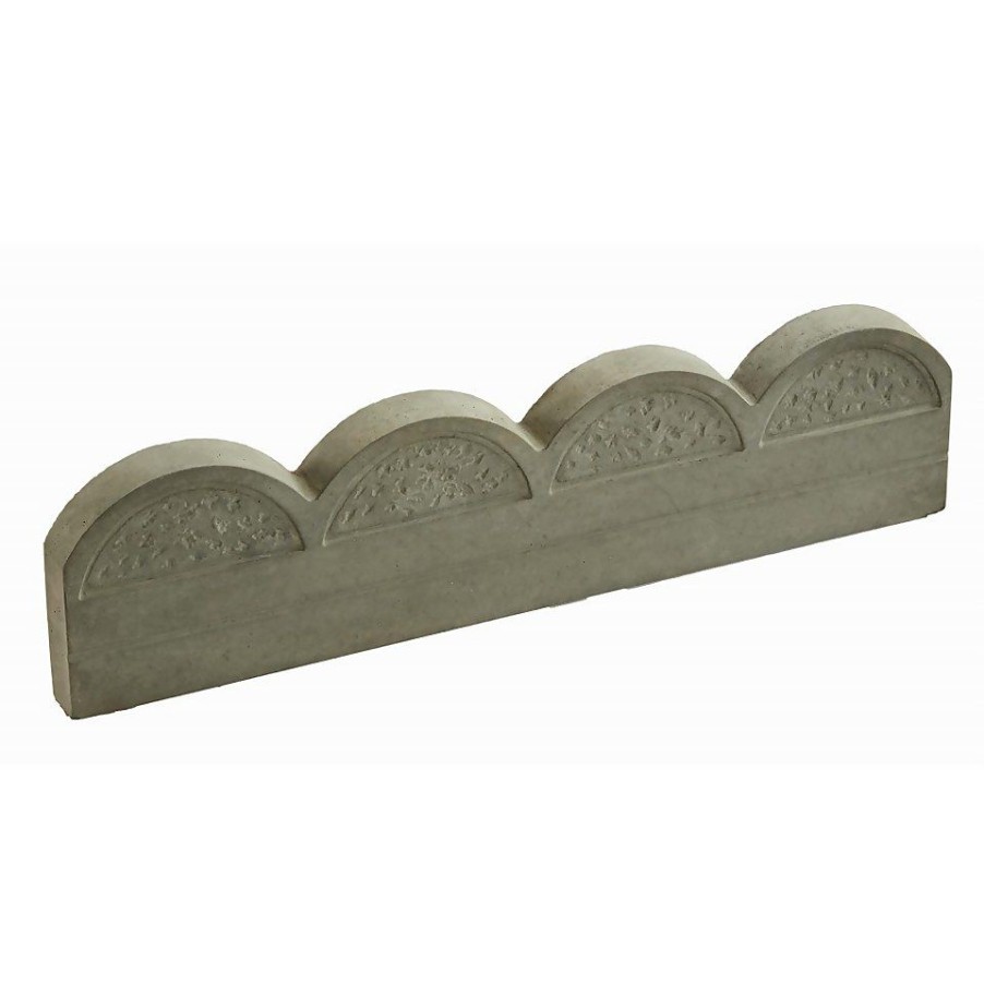 Homebase Lawn & Garden Edging | Stylish Stone Wave Top Edging 600Mm - Antique (Full Pack)