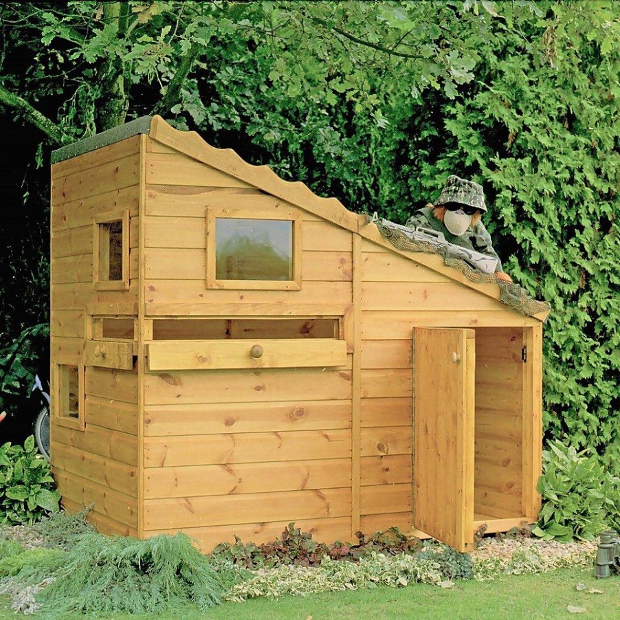 Homebase Garden Buildings | Shire 6X4Ft Command Kids Playhouse - Including Installation