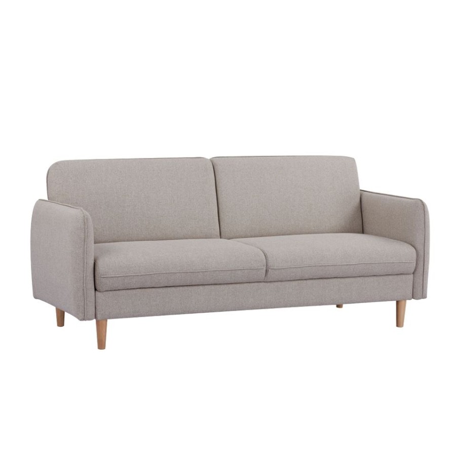 Homebase Sofas And Sofa Beds | Jenson Click Clack Sofa Bed With Storage - Cream