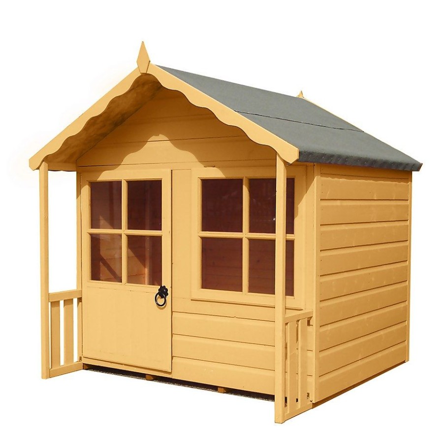 Homebase Garden Buildings | Shire 5 X 4Ft Kitty Kids Wooden Playhouse