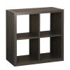 Homebase Cube Storage | 2X2 Storage Cube - Walnut Effect