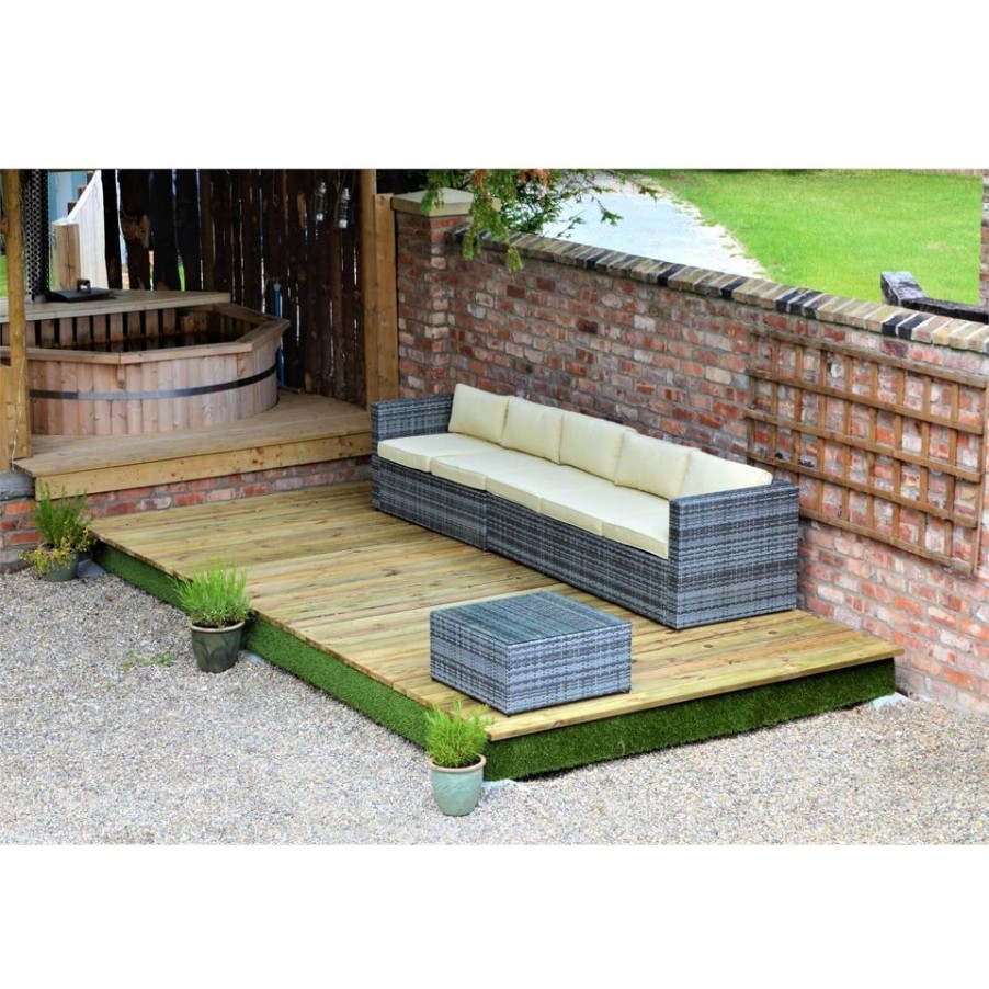 Homebase Garden Decking | Swift Deck Complete Decking Kit - 2.4 X 9.3M