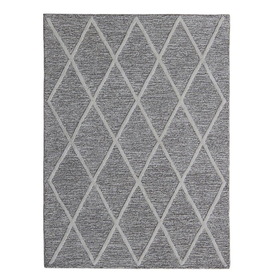 Homebase Storage & Home Deals | Wyatt Wool Berber Rug - Grey - 160X230Cm