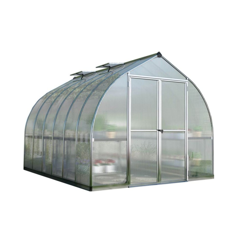 Homebase Greenhouses | Palram 8 X 12Ft Canopia Bella Greenhouse - Silver