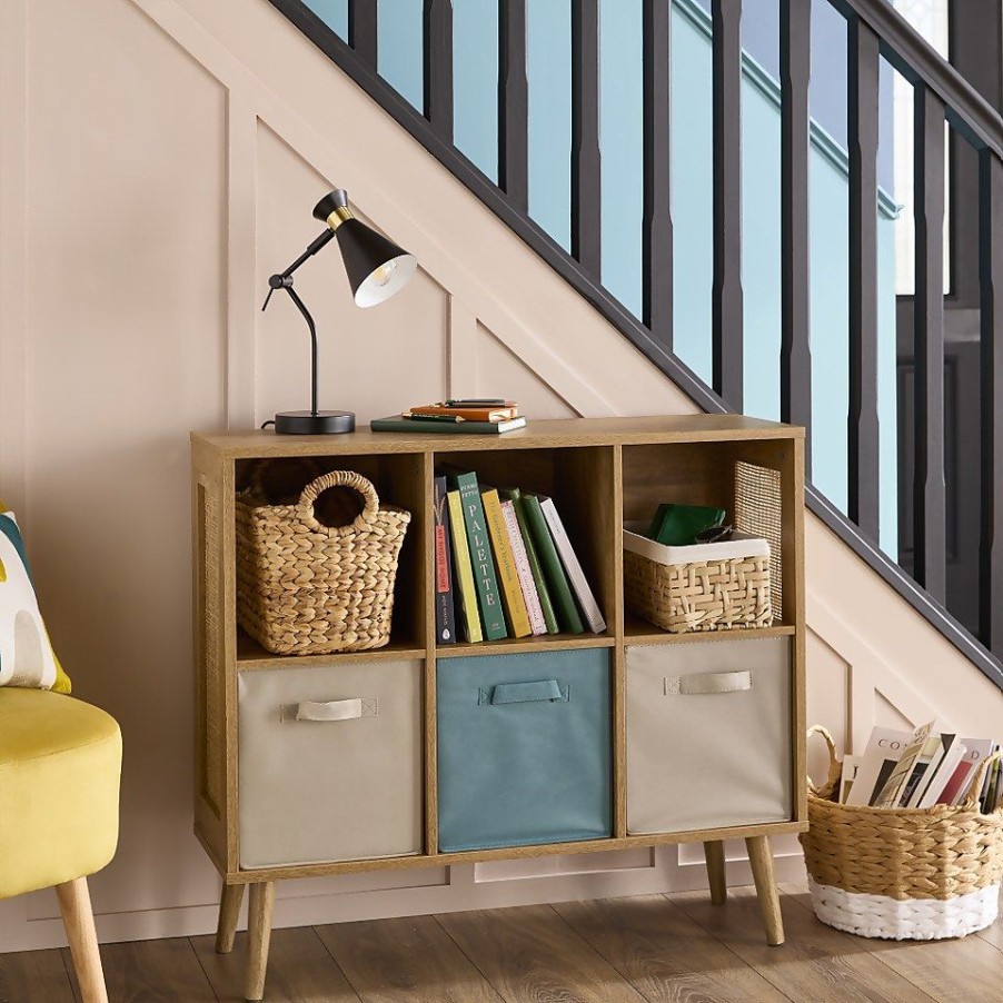 Homebase Cube Storage | Kubu Rattan 2X3 Cube Storage Unit