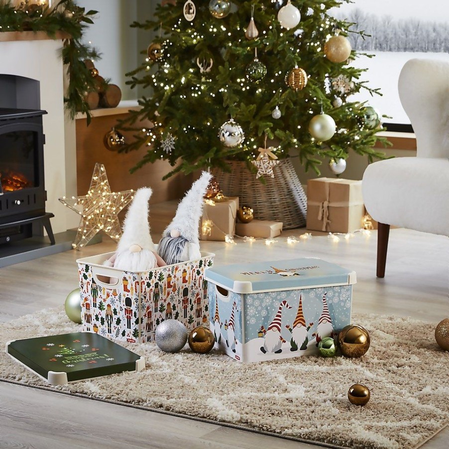 Homebase Storage Containers | Curver Stockholm Nutcracker Christmas Eve Deco Storage Box - 22L