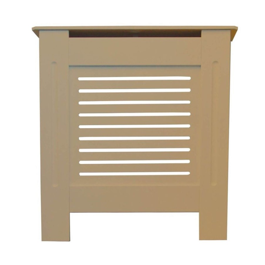 Homebase Hallway Furniture | Radiator Cover With Horizontal Slatted Design In Unpainted - Mini