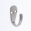 Homebase Hallway Furniture | Basic Single Robe Hook - Satin Nickel