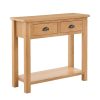 Homebase Hallway Furniture | Norbury Console Table - Oak