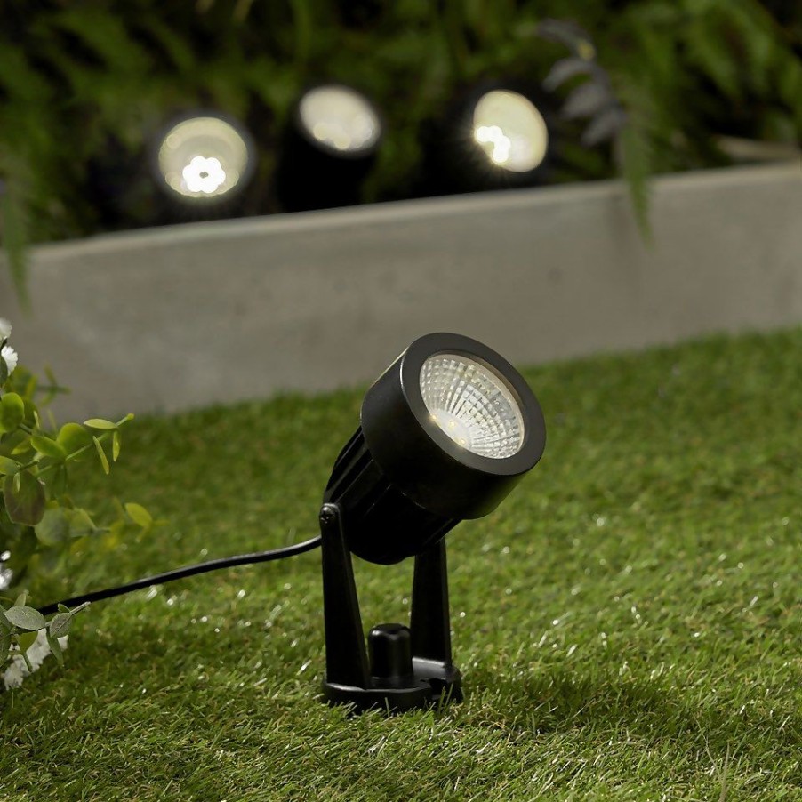 Homebase Solar Garden Lights | Led Solar Garden Spike Lights - Pack Of 4