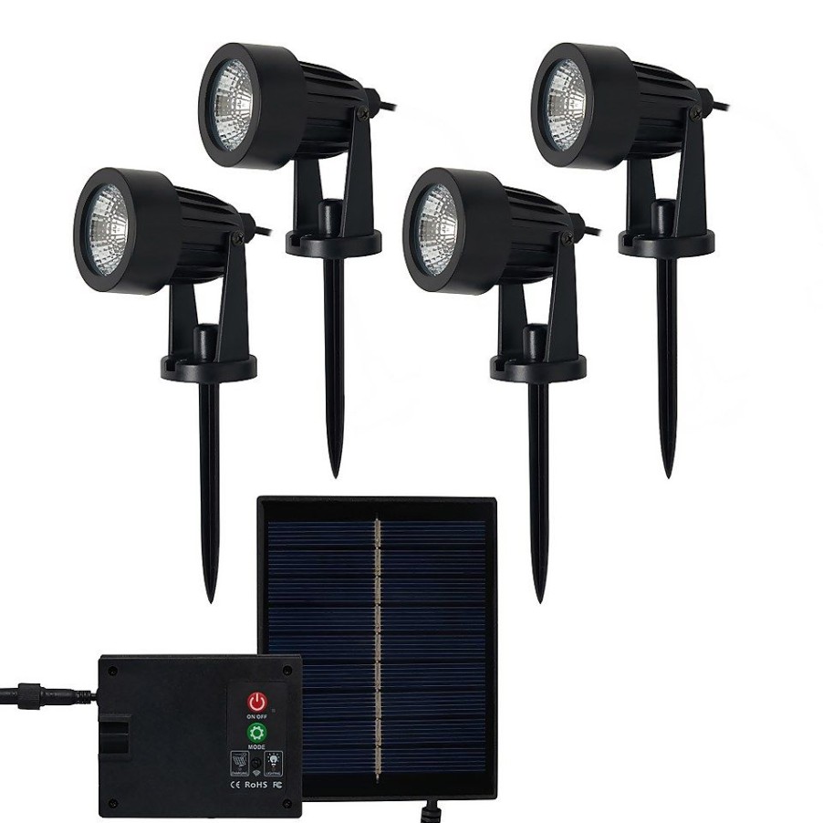 Homebase Solar Garden Lights | Led Solar Garden Spike Lights - Pack Of 4