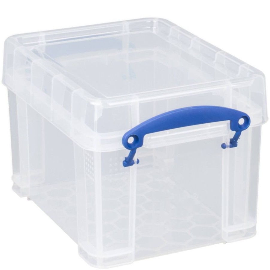 Homebase Storage Containers | Really Useful Storage Box - Clear - 3L