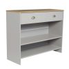 Homebase Hallway Furniture | Barnford Console Table - Grey & Oak