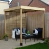 Homebase Gazebos & Marquees | Forest Garden Modular Pergola With 1 Side Panel Pack