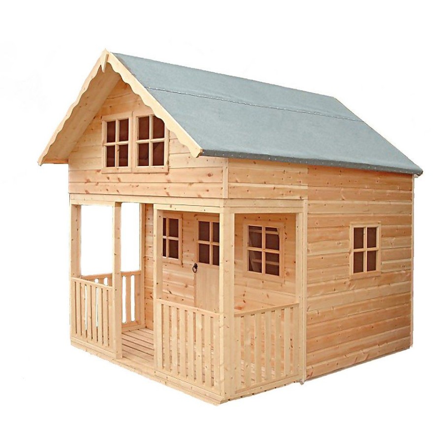 Homebase Garden Buildings | Shire 8 X 10Ft Lodge Kids Wooden Playhouse - Including Installation