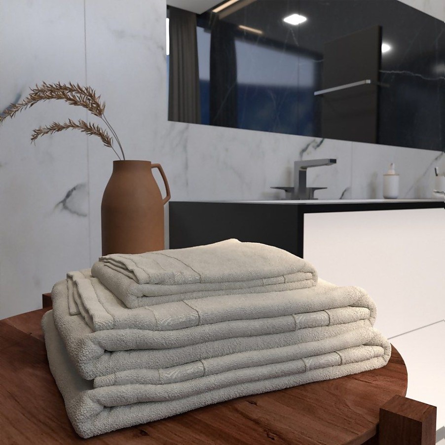 Homebase Bath Towels & Mats | Homebase Edit Bath Towel - Stone - 70X140Cm