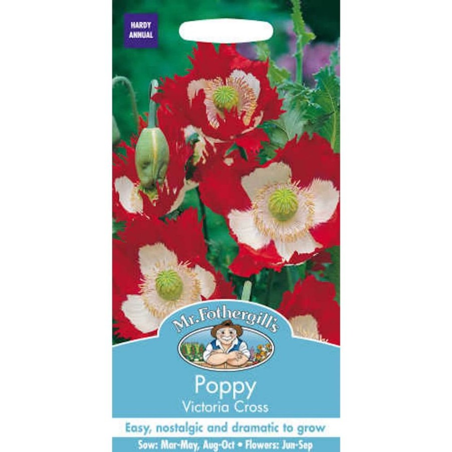 Homebase Seeds | Mr. Fothergill'S Poppy Victoria Cross Seeds